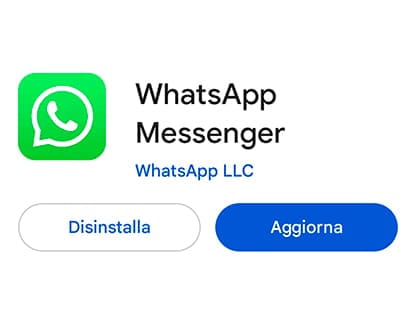 Aggiorna WhatsApp su Android