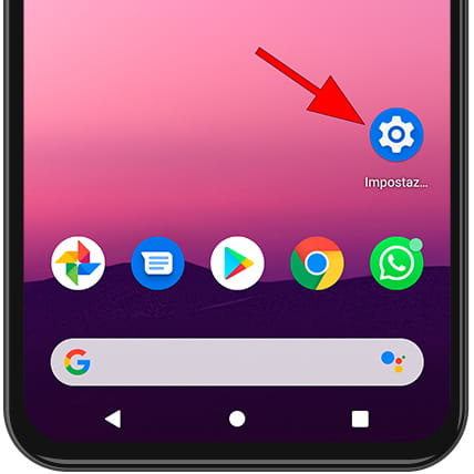 Icona impostazioni Android