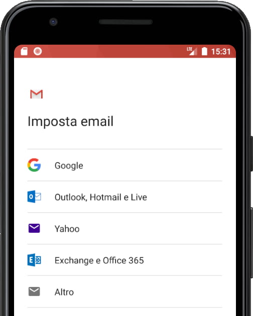 Tipi di account di posta elettronica Gmail