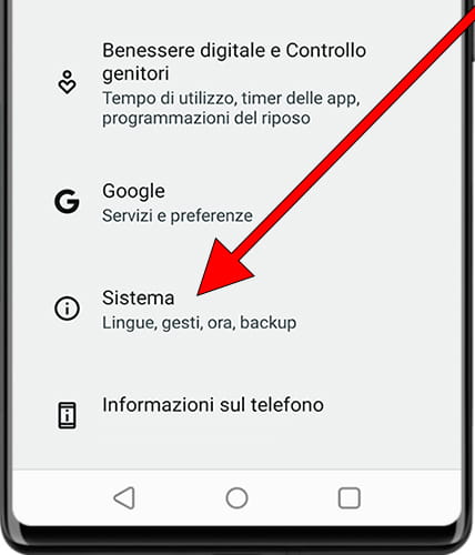 Icona sistema Android