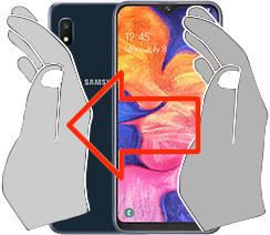 Screenshot su Samsung Galaxy A10e