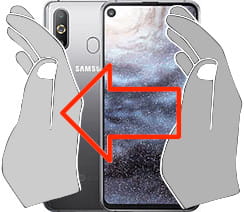 Screenshot su Samsung Galaxy A8s