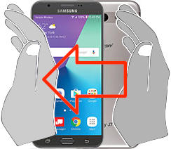 Screenshot su Samsung Galaxy J7 V