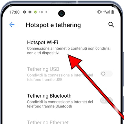 Hotspot Wi-Fi Android