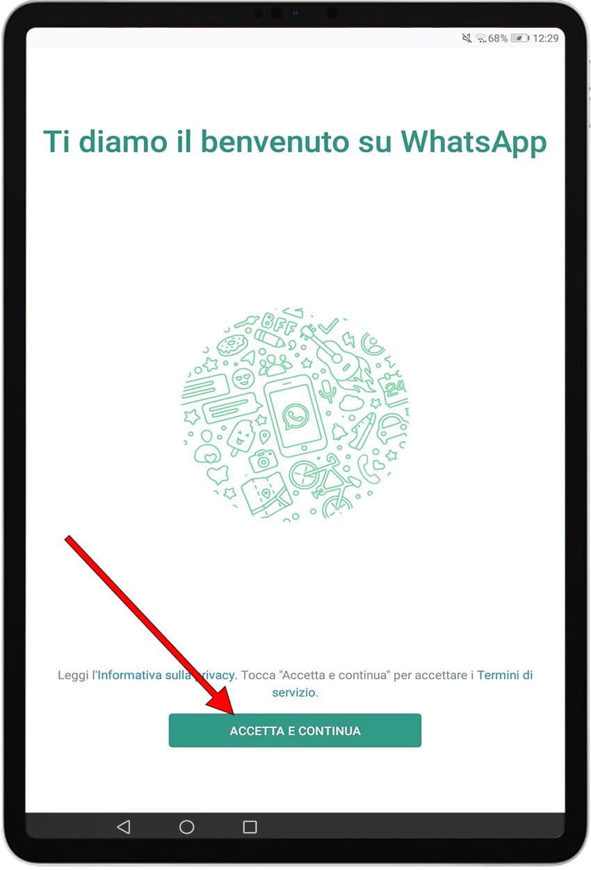 Impostare WhatsApp